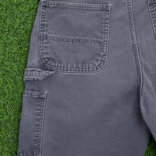 Load image into Gallery viewer, Carhartt Carpenter Workwear Medium Wash Denim Navy Jort Shorts - 33”