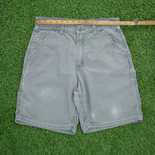 Load image into Gallery viewer, Carhartt Carpenter Workwear Canvas Grey Shorts - 30”