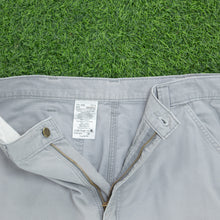 Load image into Gallery viewer, Carhartt Carpenter Workwear Canvas Light Grey Shorts - 36”
