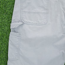 Load image into Gallery viewer, Carhartt Carpenter Workwear Canvas Light Grey Shorts - 36”