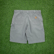 Load image into Gallery viewer, Carhartt Carpenter Workwear Canvas Grey Shorts - 36”