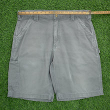 Load image into Gallery viewer, Carhartt Carpenter Workwear Canvas Grey Shorts - 36”