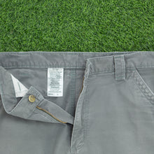 Load image into Gallery viewer, Carhartt Carpenter Workwear Canvas Grey Shorts - 36”