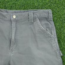 Load image into Gallery viewer, Carhartt Carpenter Workwear Canvas Grey Shorts - 36”