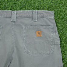 Load image into Gallery viewer, Carhartt Carpenter Workwear Canvas Grey Shorts - 36”