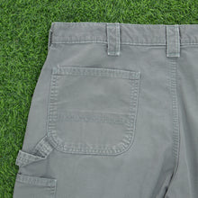 Load image into Gallery viewer, Carhartt Carpenter Workwear Canvas Grey Shorts - 36”