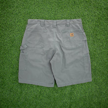 Load image into Gallery viewer, Carhartt Carpenter Workwear Canvas Grey Shorts - 38”