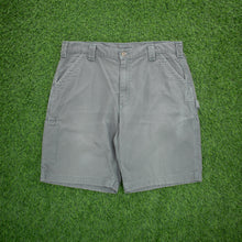 Load image into Gallery viewer, Carhartt Carpenter Workwear Canvas Grey Shorts - 38”