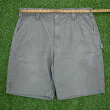 Load image into Gallery viewer, Carhartt Carpenter Workwear Canvas Grey Shorts - 38”