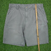 Load image into Gallery viewer, Carhartt Carpenter Workwear Canvas Grey Shorts - 38”