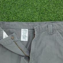 Load image into Gallery viewer, Carhartt Carpenter Workwear Canvas Grey Shorts - 38”