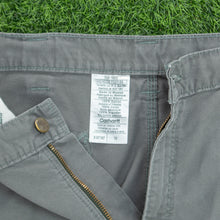 Load image into Gallery viewer, Carhartt Carpenter Workwear Canvas Grey Shorts - 38”