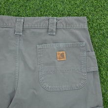Load image into Gallery viewer, Carhartt Carpenter Workwear Canvas Grey Shorts - 38”