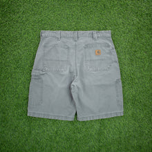 Load image into Gallery viewer, Carhartt Carpenter Workwear Canvas Grey Shorts - 34”