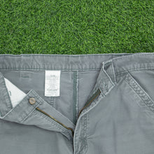 Load image into Gallery viewer, Carhartt Carpenter Workwear Canvas Grey Shorts - 34”