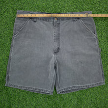 Load image into Gallery viewer, Carhartt Carpenter Workwear Medium Wash Denim Grey Jort Shorts - 40”
