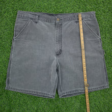Load image into Gallery viewer, Carhartt Carpenter Workwear Medium Wash Denim Grey Jort Shorts - 40”