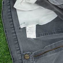 Load image into Gallery viewer, Carhartt Carpenter Workwear Medium Wash Denim Grey Jort Shorts - 40”