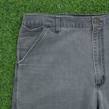 Load image into Gallery viewer, Carhartt Carpenter Workwear Medium Wash Denim Grey Jort Shorts - 40”