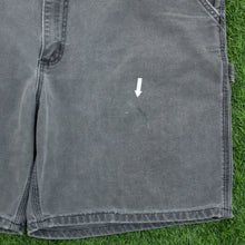 Load image into Gallery viewer, Carhartt Carpenter Workwear Medium Wash Denim Grey Jort Shorts - 40”