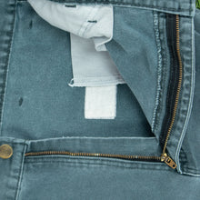 Load image into Gallery viewer, Carhartt Carpenter Workwear Medium Wash Denim Teal Jort Shorts - 32”