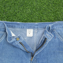 Load image into Gallery viewer, Carhartt Carpenter Workwear Medium Wash Denim Blue Jort Shorts - 36”