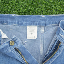 Load image into Gallery viewer, Carhartt Carpenter Workwear Medium Wash Denim Blue Jort Shorts - 36”