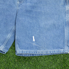 Load image into Gallery viewer, Carhartt Carpenter Workwear Medium Wash Denim Blue Jort Shorts - 36”