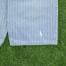 Load image into Gallery viewer, Carhartt Workwear Mernard Striped Light Wash Denim Light Blue Jort Shorts - 38”