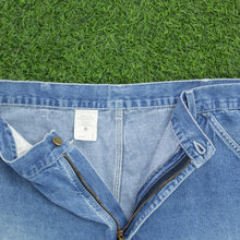 Load image into Gallery viewer, Carhartt Carpenter Workwear Medium Wash Denim Blue Jort Shorts - 38”