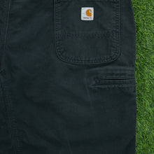 Load image into Gallery viewer, Carhartt Carpenter Workwear Canvas Black Shorts - 42”