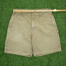 Load image into Gallery viewer, Carhartt Carpenter Workwear Khaki Green Shorts - 33”