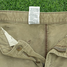 Load image into Gallery viewer, Carhartt Carpenter Workwear Khaki Green Shorts - 33”
