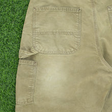 Load image into Gallery viewer, Carhartt Carpenter Workwear Khaki Green Shorts - 33”
