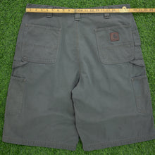 Load image into Gallery viewer, Carhartt Carpenter Workwear Canvas Grey Shorts - 40”