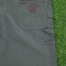 Load image into Gallery viewer, Carhartt Carpenter Workwear Canvas Grey Shorts - 40”