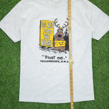 Load image into Gallery viewer, Farley & Co ‘Do Not Feed The Bears, I Am Not A Bear, Trust Me’ Yellowknife N.W.T Joke Graphic Single Stitch T-Shirt - M