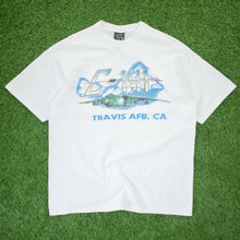 Load image into Gallery viewer, (1995) C-141 Travis AFB, CA Golden Bear US Air Force Military Plane Michael James SOFFE’S Choice Graphic T-Shirt - XL
