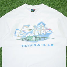 Load image into Gallery viewer, (1995) C-141 Travis AFB, CA Golden Bear US Air Force Military Plane Michael James SOFFE’S Choice Graphic T-Shirt - XL