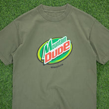 Load image into Gallery viewer, Mountain Dude Whistler Parody Beverage Logo Graphic T-Shirt - M