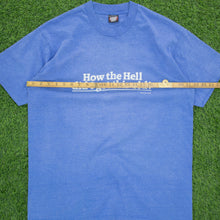 Load image into Gallery viewer, Studio 4 East ‘How The Hell Did I Get This Old?’ Screen Stars Joke Graphic Single Stitch T-Shirt - XL