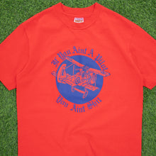 Load image into Gallery viewer, If You Ain’t A Pilot You Ain’t Sh!t Hanes Cartoon Joke Plane Graphic Single Stitch T-Shirt - M/L