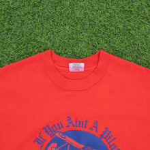 Load image into Gallery viewer, If You Ain’t A Pilot You Ain’t Sh!t Hanes Cartoon Joke Plane Graphic Single Stitch T-Shirt - M/L