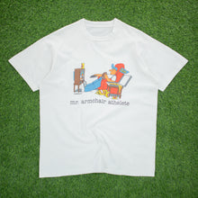 Load image into Gallery viewer, (1988) Mr Armchair Athlete Jim Benton Cartoon Joke Graphic Single Stitch T-Shirt - XL