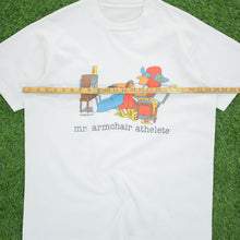 Load image into Gallery viewer, (1988) Mr Armchair Athlete Jim Benton Cartoon Joke Graphic Single Stitch T-Shirt - XL