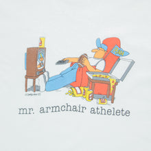 Load image into Gallery viewer, (1988) Mr Armchair Athlete Jim Benton Cartoon Joke Graphic Single Stitch T-Shirt - XL
