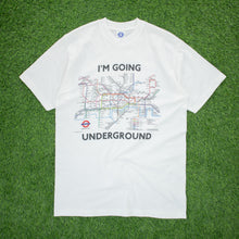 Load image into Gallery viewer, (1998) I’m Going Underground Official London Underground Regional Transport Railroads Map Graphic T-Shirt - L/XL