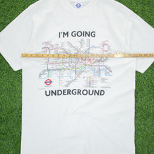 Load image into Gallery viewer, (1998) I’m Going Underground Official London Underground Regional Transport Railroads Map Graphic T-Shirt - L/XL
