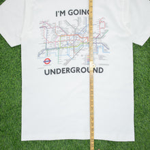 Load image into Gallery viewer, (1998) I’m Going Underground Official London Underground Regional Transport Railroads Map Graphic T-Shirt - L/XL