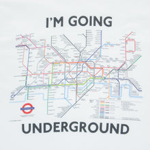 Load image into Gallery viewer, (1998) I’m Going Underground Official London Underground Regional Transport Railroads Map Graphic T-Shirt - L/XL